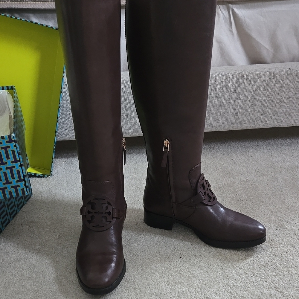 Tory Burch Women's Brown Riding Boots